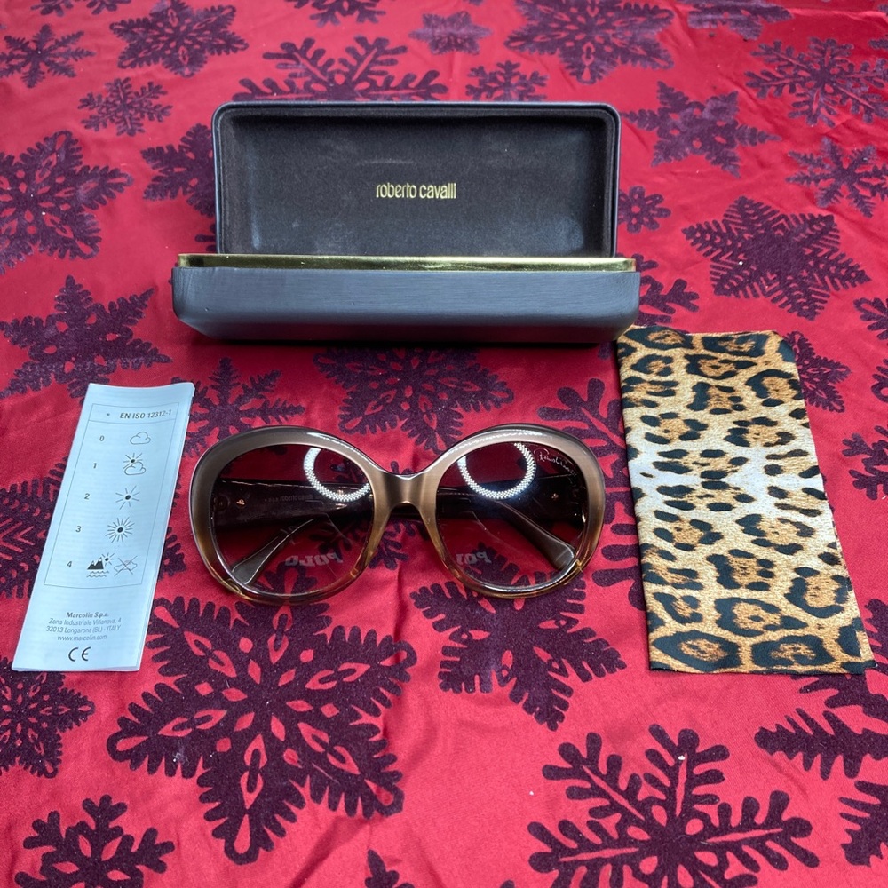 Roberto Cavalli Eyewear Frame Gradient Brown Lens Sunglasses